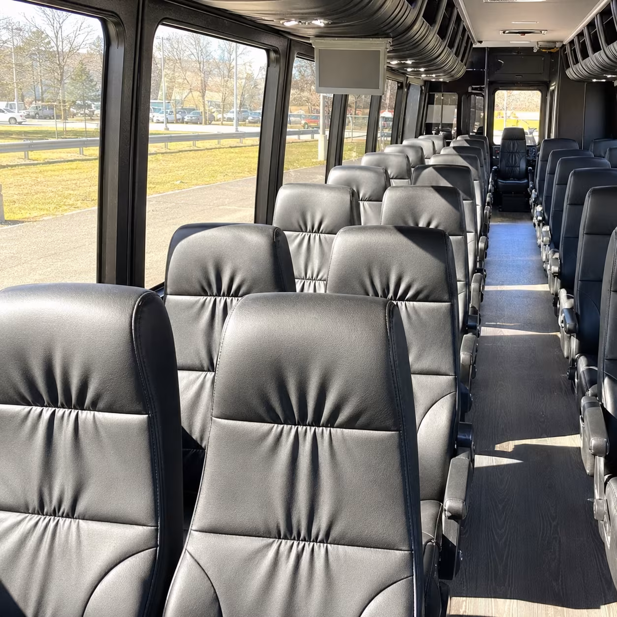 28 passenger minibus interior