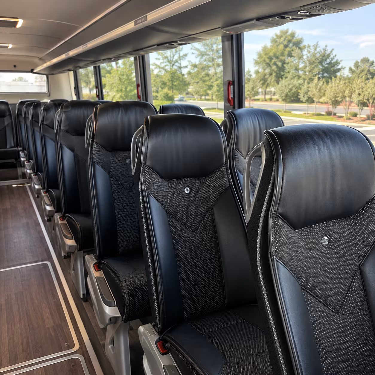 south gate charter bus rental inside